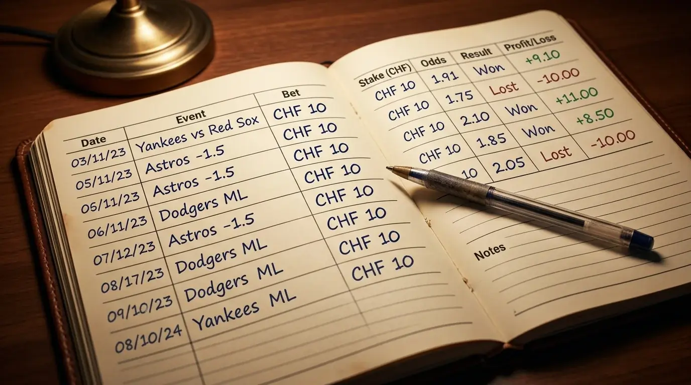 Flat-Bet-Methode für Baseball-Wetten: gleichmässige Einsätze über eine MLB-Saison als stabiles Grundgerüst