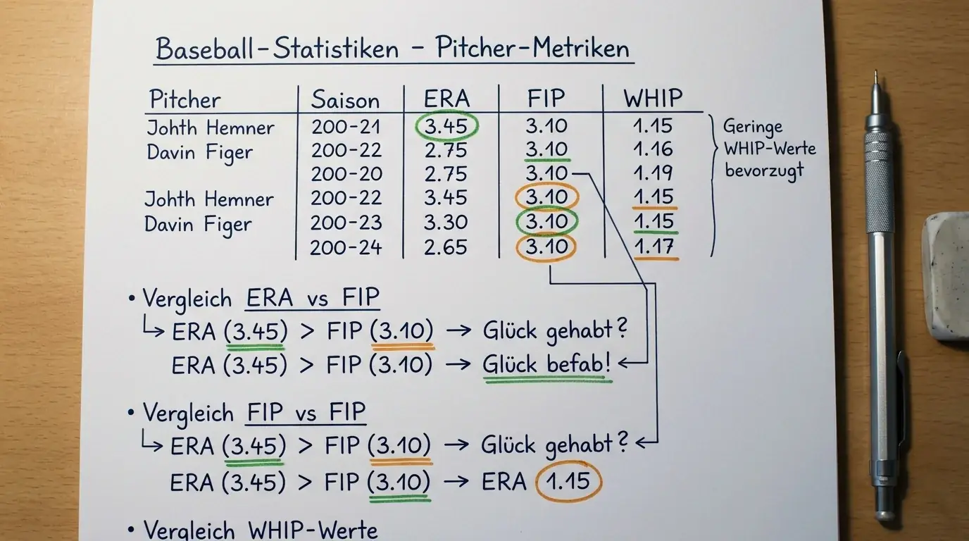 ERA FIP WHIP Pitcher-Metriken erklärt – Baseball Wetten Strategie mit Pitcher-Statistiken 2026