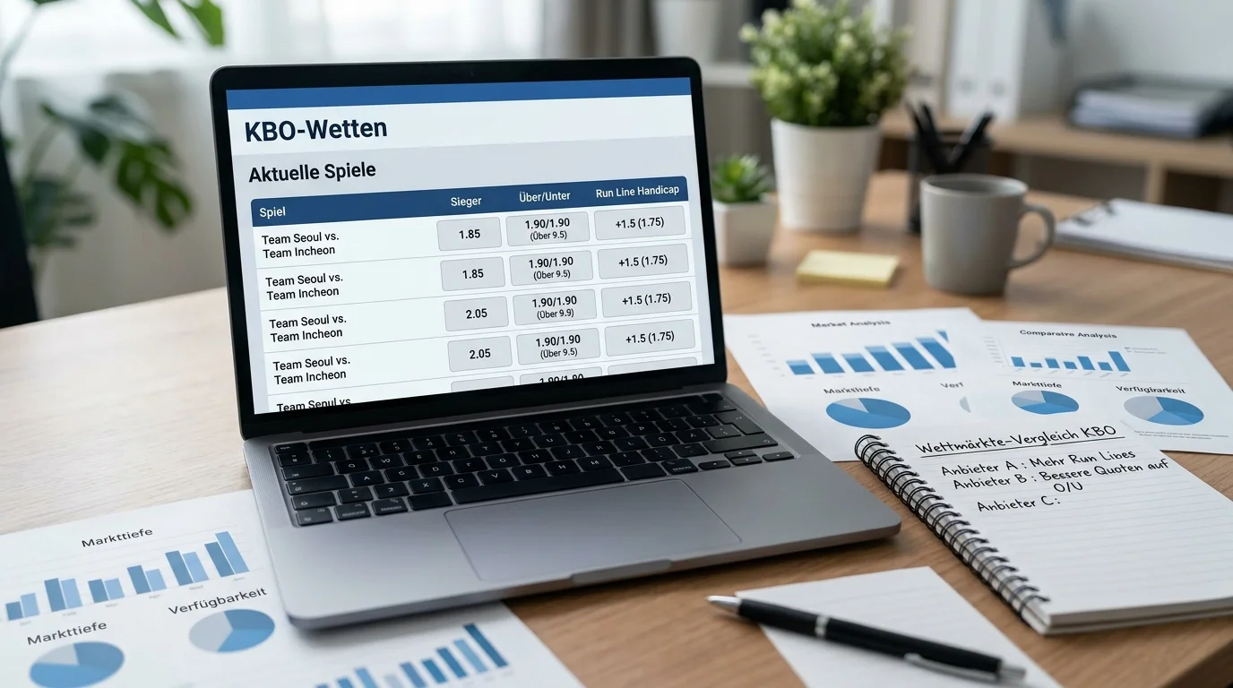 Wettmärkte für KBO Korea Baseball bei Buchmachers: Moneyline, Totals und Handicap im Überblick