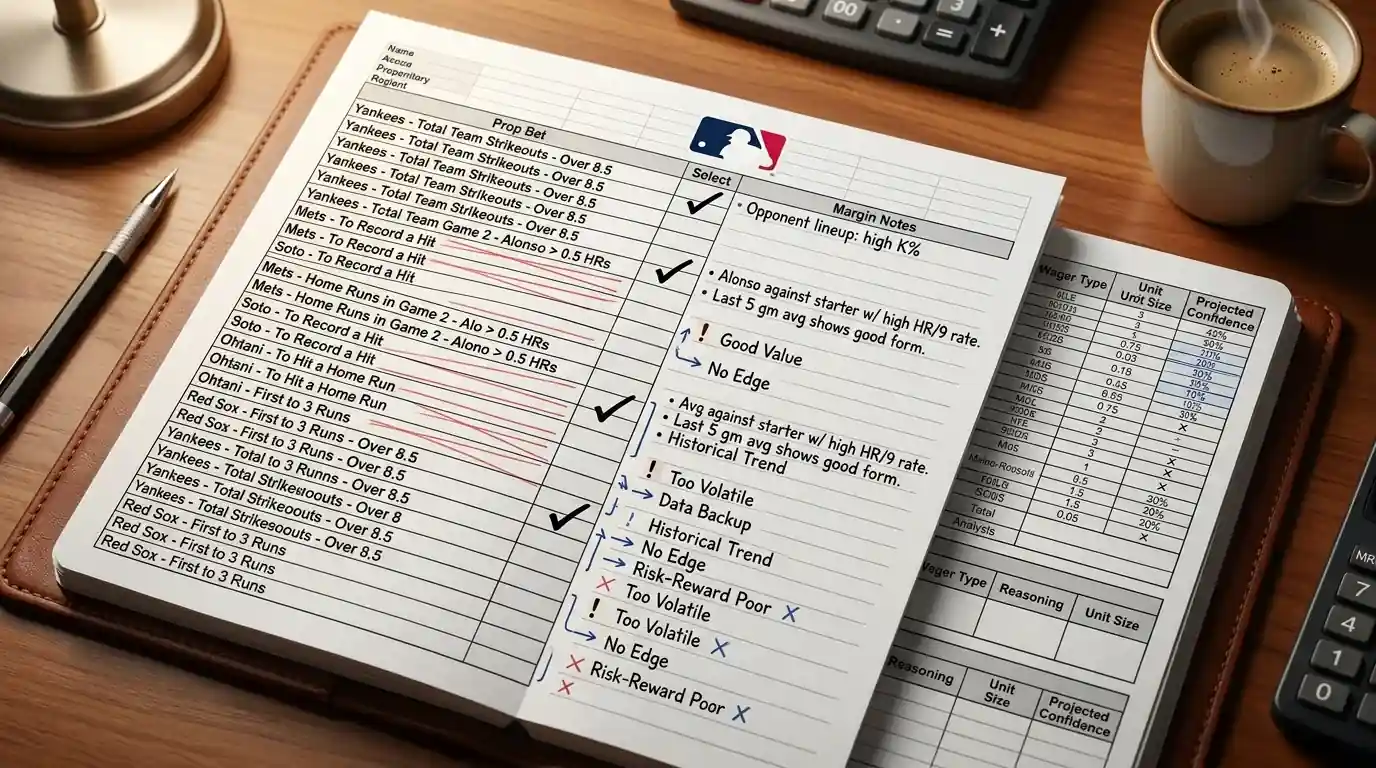 Fallstricke bei Prop Bets MLB – häufige Fehler und Disziplin bei der Wettauswahl