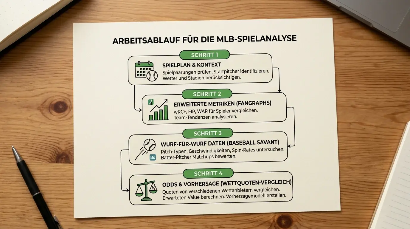 Daten-Workflow für Baseball-Wetter: Schritt-für-Schritt-Anleitung mit FanGraphs, Baseball Savant und Baseball-Reference